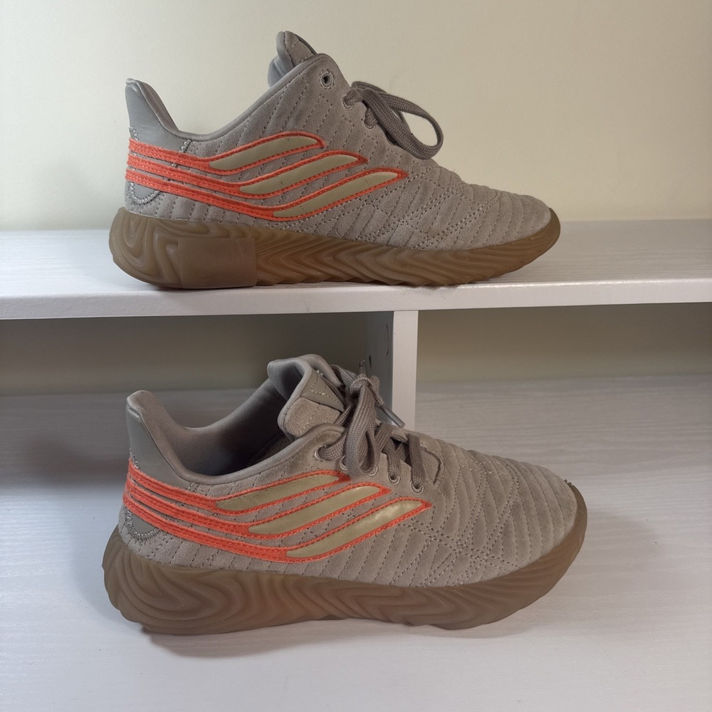 Adidas Originals Sobakov J Mens Sneakers Gum Sole 6 Light Brown‎ Coral EE6530